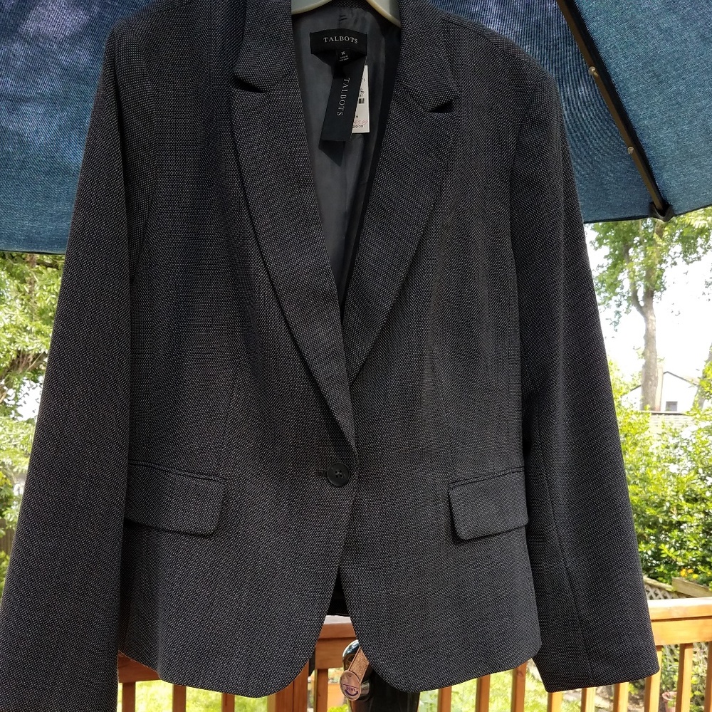 Talbots Perfect Gray Lightweight Jacket